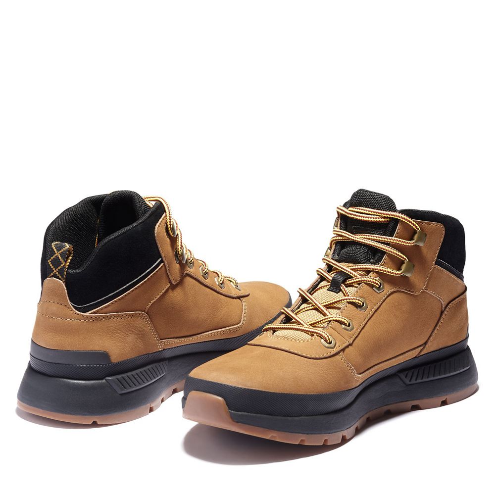 Timberland Αθλητικα Παπουτσια Ανδρικα Καφε/Μαυρα - Field Trekker Mid Boots - Greece 9813724-MZ